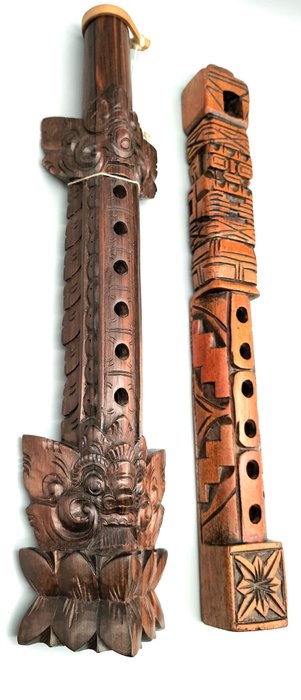 Handgemaakt - TARKA & SULING fluiten -  - 長笛 - 玻利維亞和峇裡島  (沒有保留價)