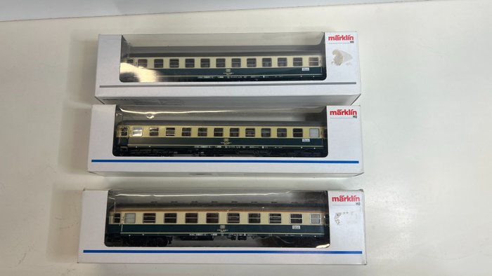 Märklin H0轨 - 4111/5112 - 模型火车客运车厢 (3) - 3辆客车 - DB