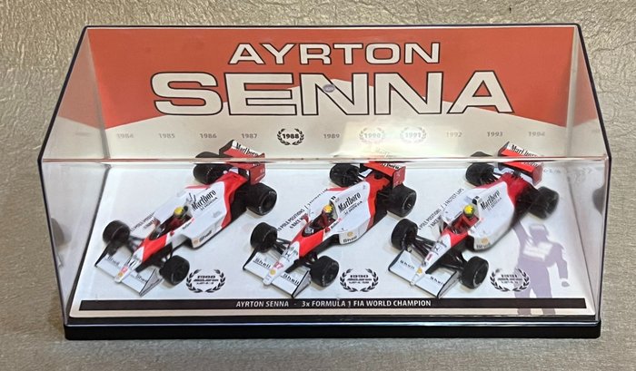 LCD Models 1:43 - Modelauto -Ayton Senna - 3x World Champion Formula 1