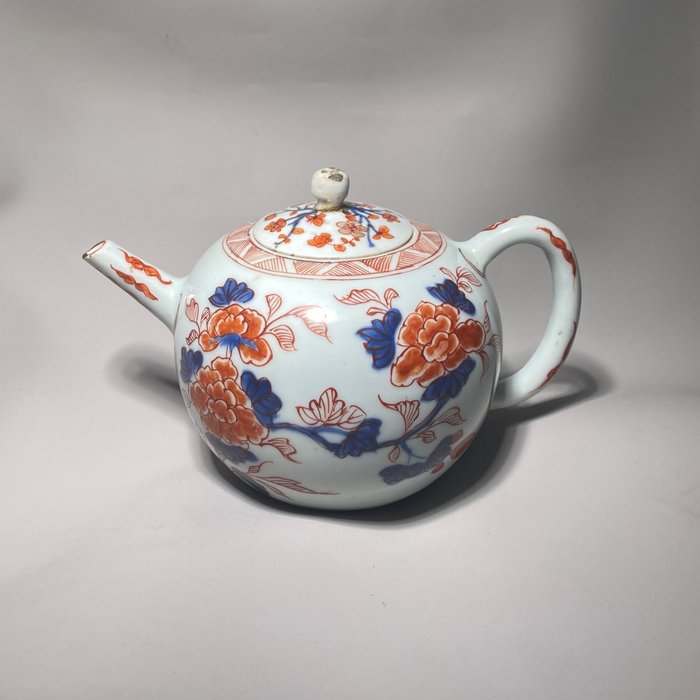 Chinesische Imari-Teekanne - Porzellan - China - Kangxi (1662-1722)