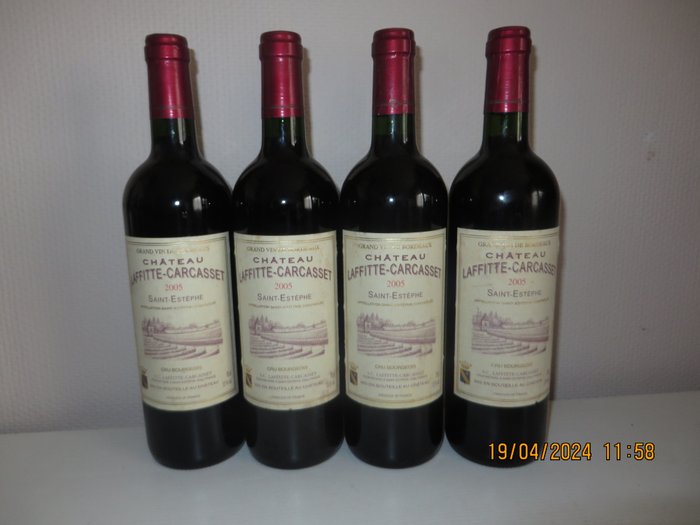 2005 Château Lafitte-Carcasset - Bordeaux Cru Bourgeois - 4 Flasker (0,75 L)