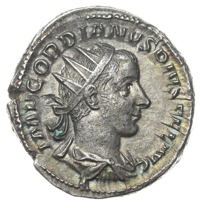 罗马帝国. 戈尔迪安三世（公元238-244）. Antoninianus (Apollo). Rome mint 241-243 AD. / RIC 89  (没有保留价)