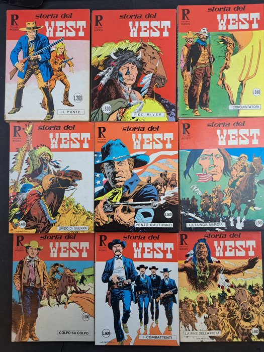 Storia del West - Albi assortiti, vedi dettaglio in descrizione - 35 Comic - Pierwsze Wydanie - 1971/1980