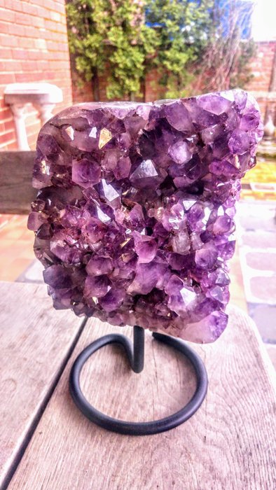 大 - 5 公斤紫水晶簇 - Druse - 自由形式 - 高度: 30 cm - 闊度: 18 cm- 5105 g