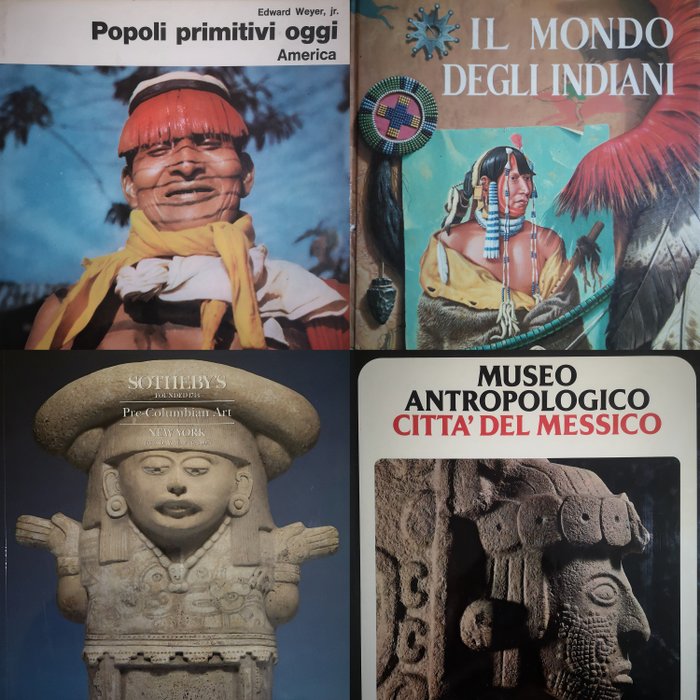 Patru cărți Arta precolumbiană și nativii americani  (Fără preț de rezervă)