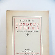 Paul Morand / Marcel Proust [préf.] – Tendres Stocks [ex. de tête imprimé pour Henry Church] – 1921