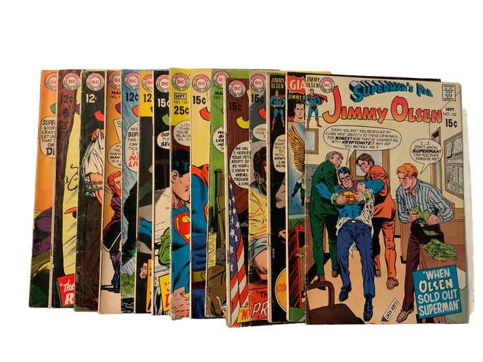 Superman's Pal Jimmy Olsen (1954 Series) # 115, 116, 117, 118, 119, 120, 121, 122, 125, 127, 128, 129, 130 & 132 - 15 Comic - 第一版 - 1968/1970