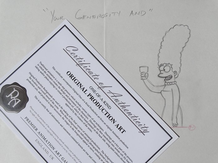 Matt Groening - 1 Original drawing - The Simpsons - Marge Simpson