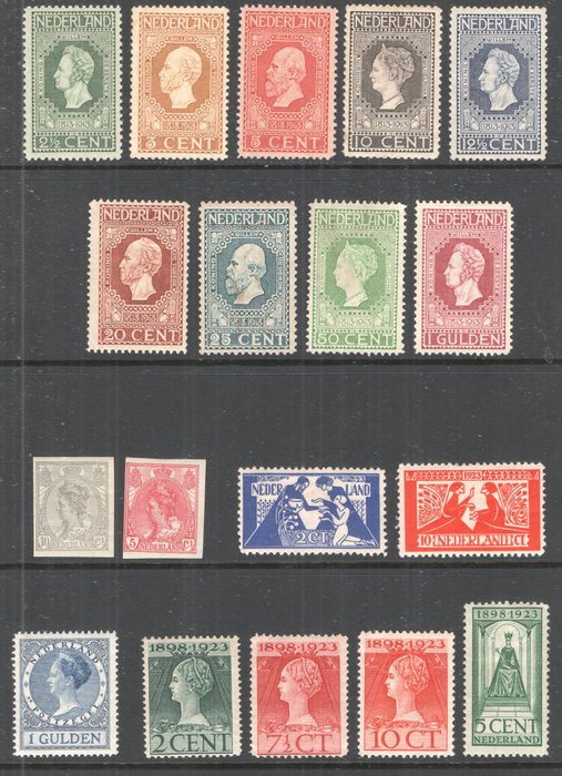 荷兰 1913/1931 - NVPH 90/237 之间的印章选择