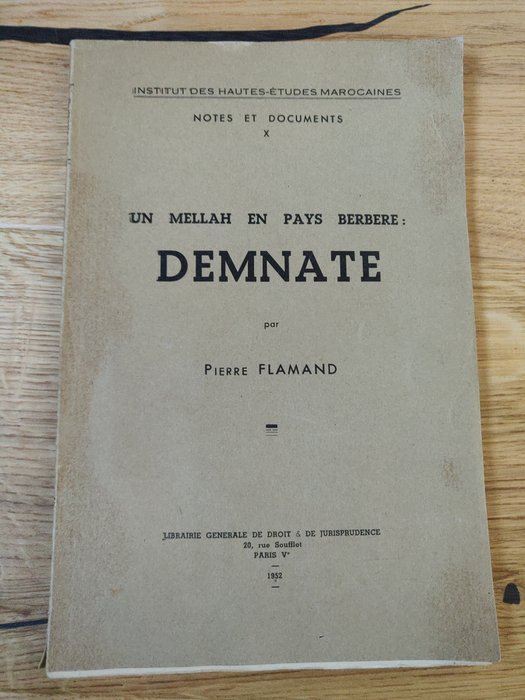 Pierre Flamand - Un mellah en pays berbère Demnate - 1952