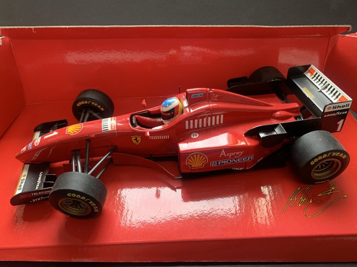 Minichamps 1:18 - Αγωνιστικό αυτοκίνητο μοντελισμού - Ferrari 412 T3 V10 - Μίκαελ Σουμάχερ - 1996