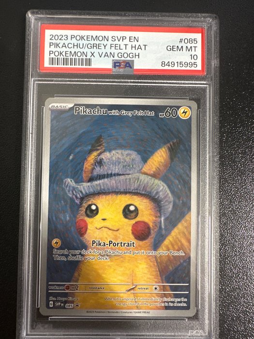 Pokémon - 1 Graded card - Pikachu Van Gogh - PSA 10