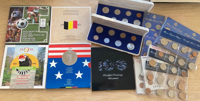 Belgia. Year Set / Medal Various Years (14 items)  (Bez ceny minimalnej
)