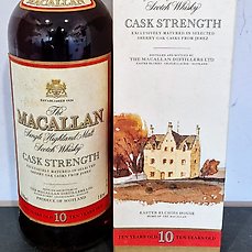 Macallan 10 years old – Cask Strength – Original bottling  – b. Jaren 1990 – 1 L