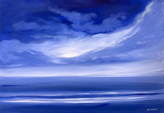 Michel Suret-Canale - Seascape blue  (En anglais dans le texte)