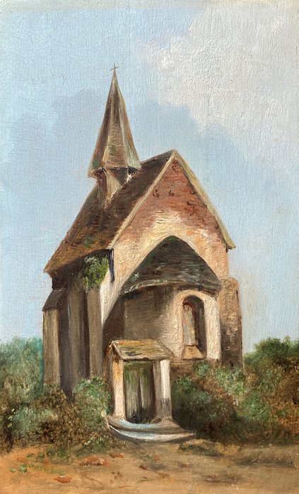 European School (XIX) - The Tiny Village Church