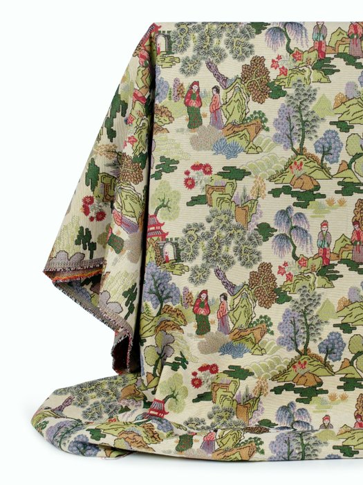 獨家 Gobelin 提花系列：日本花園 - 500 X 140 公分 - 室內裝飾布料 - 室內裝潢織物  - 500 cm - 140 cm