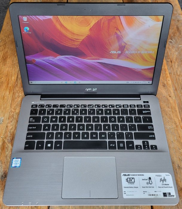 Asus P302UA-FN181T i3 4GB RAM 128GB SSD Windows 10 Home 64bit 13.3 inch - Computador portátil - Sem a caixa original