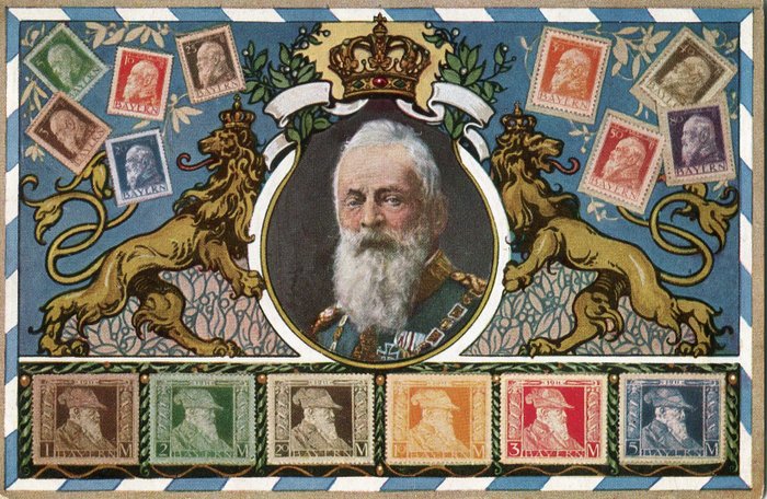 Tyskland - 1. verdenskrig, Kongeligheder, Militær, Kejserlig periode - Postkort (15) - 1911-1915