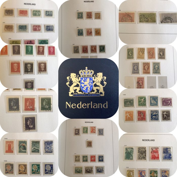 Pays-Bas 1852/1975 - Collection avancée de timbres-poste dans l'album DAVO Crystal - NVPH 1-1082