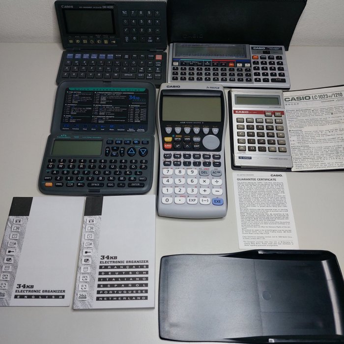 Casio, Commodoor, Canon - Calculator (5) - 1980-1990