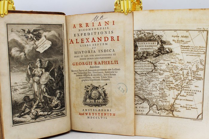 Georgii Raphelii - Arriani nicomedensis expeditionis Alexandri libri septem et historica indica - 1757