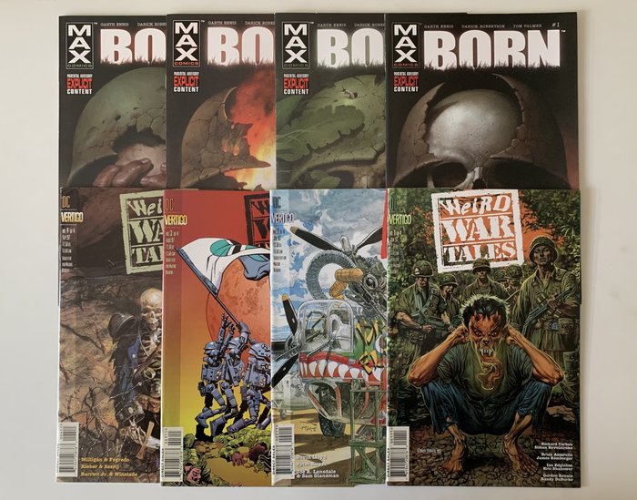 Born 1-4,  Weird War Tales 1-4 - 8 Comic