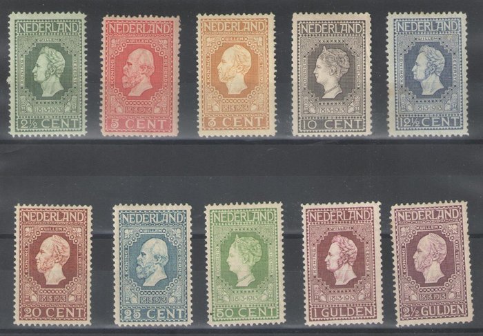Países Bajos 1913 - Independencia - NVPH 90/99