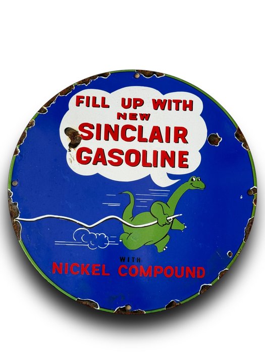 Sign - Sinclair Gasoline - Émaillée