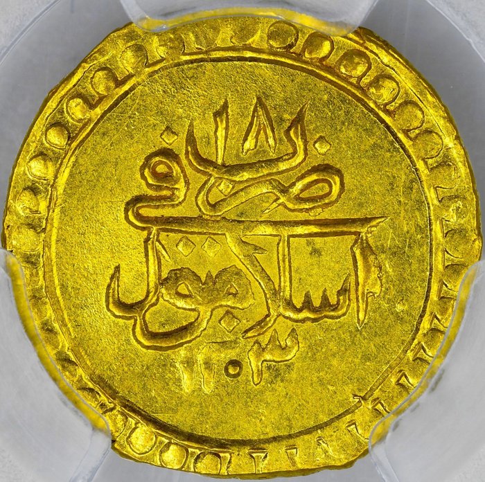 奥斯曼帝国. Sultan Selim III (1789-1807). Altin AH1203//18 Constantinople - MS 62