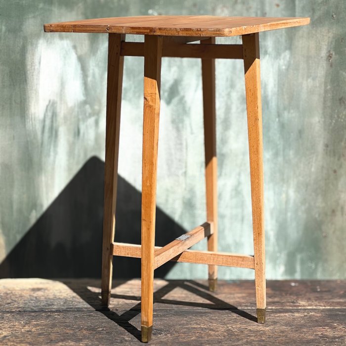 Bruno Ruffoni - Side table - 木, 黃銅