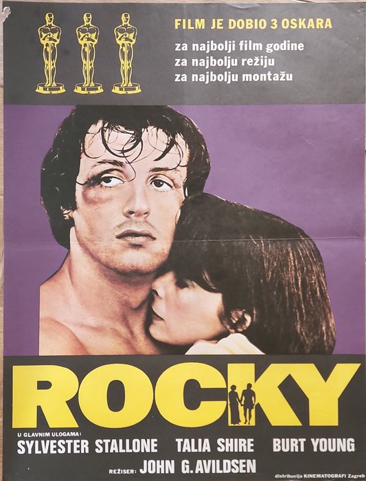  - Cartaz Rocky 1976 Sylvester Stallone original movie poster