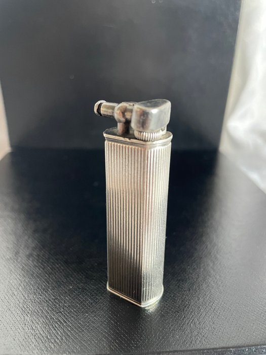 Dunhill - Dunhill Paris "Slim" Solid Silver Lighter - Mechero de bolsillo - .950 plata