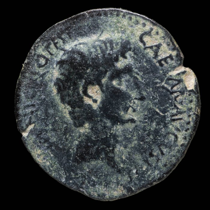 Romarriket. Augustus (27 BC-AD 14). As Rome - L SVRDINVS III VIR A A A F F SC  (Ingen mindstepris)