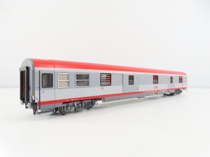 ACME H0 - 52503 - Vagão de carga de modelismo ferroviário (1) - Vagão de bagagem de trem expresso de 4 eixos - ÖBB