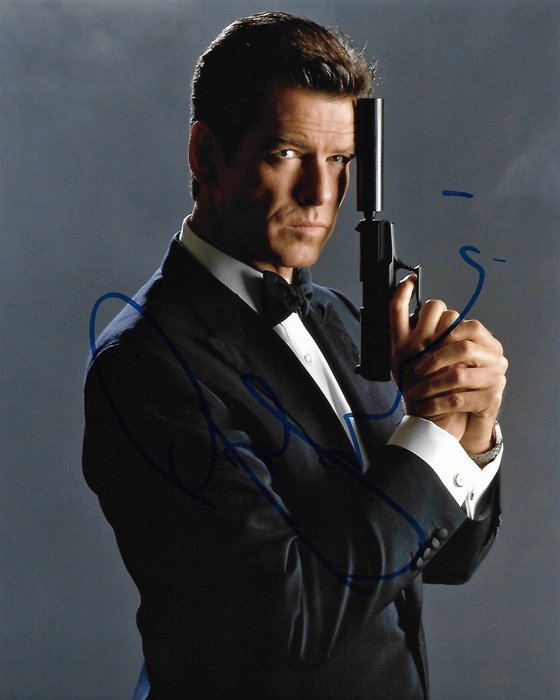 Pierce Brosnan - Autographed Photo "Die Another Day" James Bond 007 with b'bc COA.