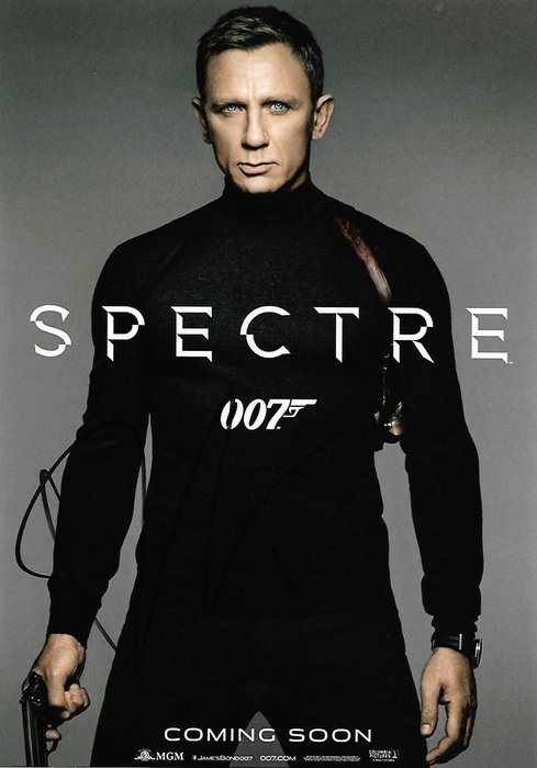 James Bond 007: Spectre - Daniel Craig Autographed Photo with b'bc COA.