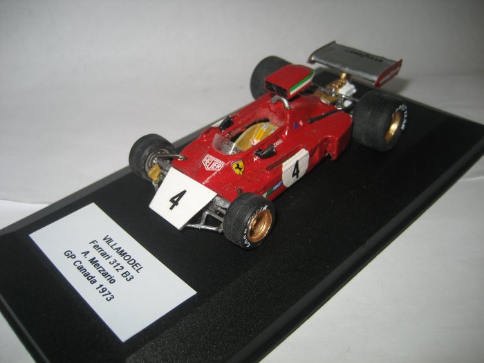 Villamodel 1:43 - 1 - Voiture de course miniature - F.1 Ferrari 312 B3 Arturo Merzario GP Canada 1973
