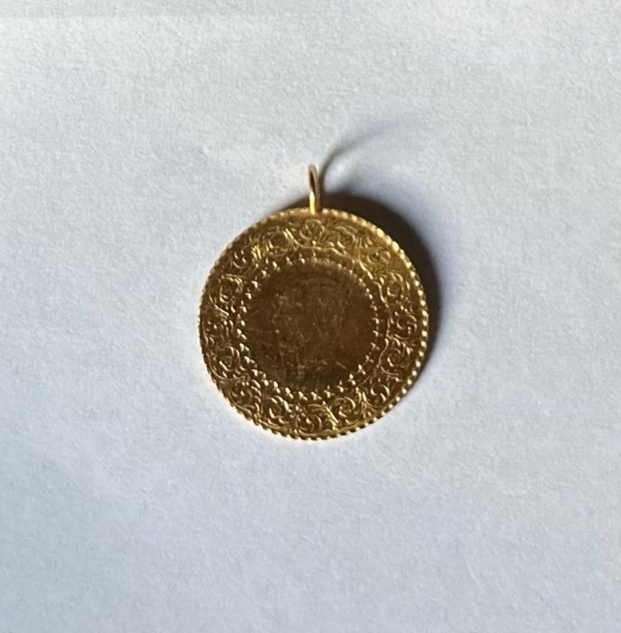 No Reserve Price - Coin pendant Yellow gold 