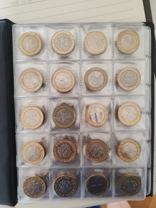 San Marino. Lotto 113 monete (1000 Lire) - anni vari  (Bez ceny minimalnej
)