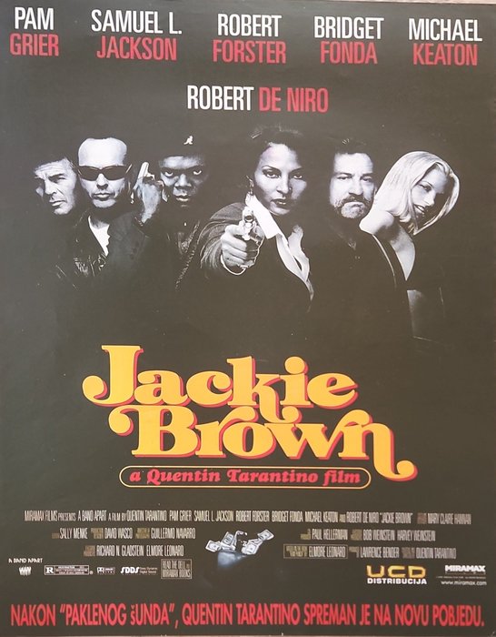  - 海報 Jackie Brown Quentin Tarantino original mint unfolded movie poster