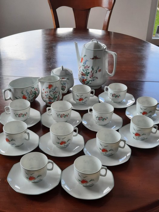 LAFARGE LIMOGES LAFARGE - 12 人用咖啡杯具組 - 瓷器