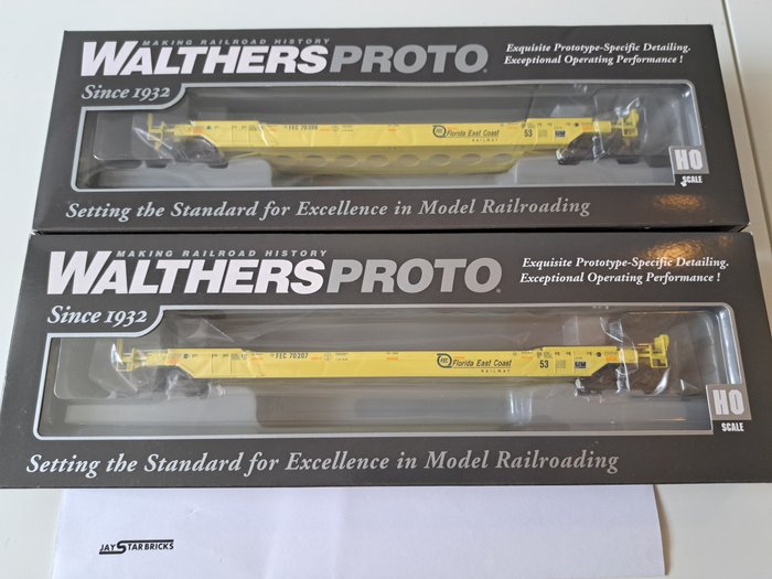 Walthers H0 - 920-109039/920-109040 - Modellvonat teherfuvarozás (2) - 2 tehervagon - Floriade East Coast