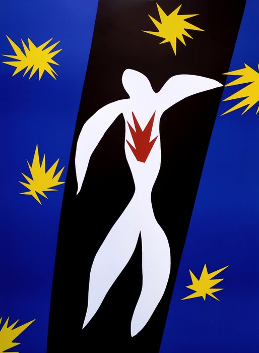 Henri Matisse (1869-1954) (after) - "La Chute d´lcare, 1943" - (70x100cm) - Serigraph