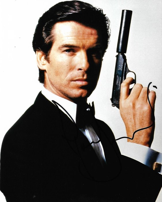 Pierce Brosnan - Autographed Photo "GoldenEye" James Bond 007 with b'bc COA.