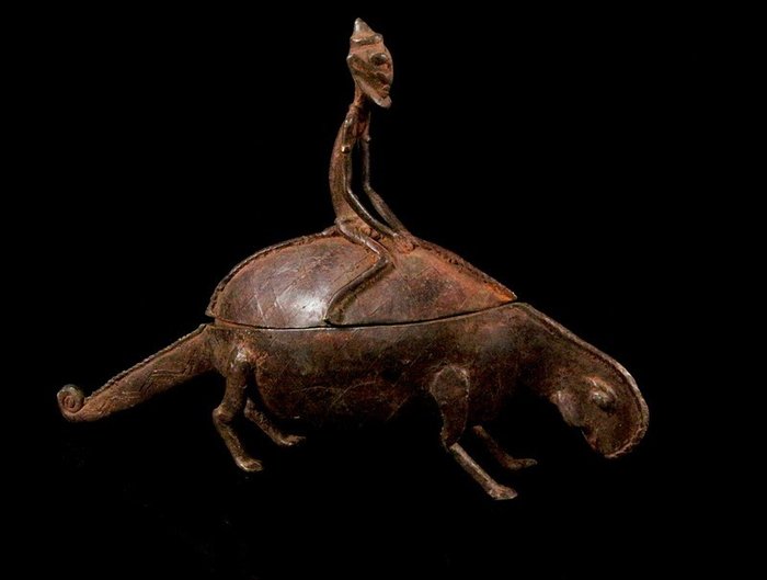Caméléon en bronze - Dogon - Mali  (Sans Prix de Réserve)