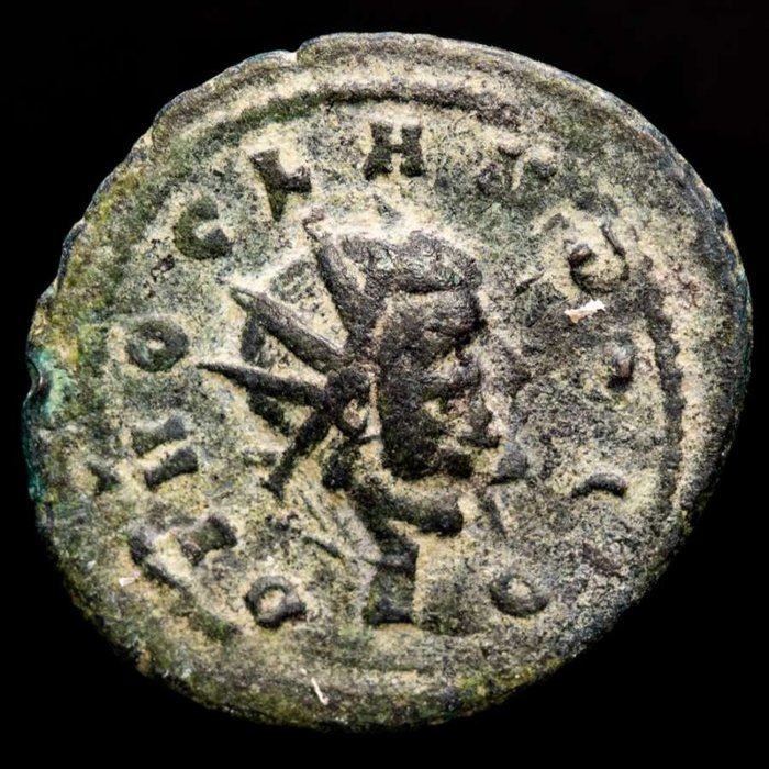 羅馬帝國. 克勞狄二世  (AD 268-270). Antoninianus Rome mint. CONSECRATIO, flaming altar, dots in segments.  (沒有保留價)