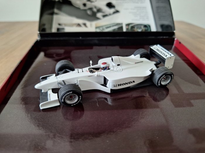 Minichamps 1:43 - 1 - Miniatura de carro de corrida - Honda RA099 Prototype - 1999 - Jos Verstappen - piloto de testes da Honda