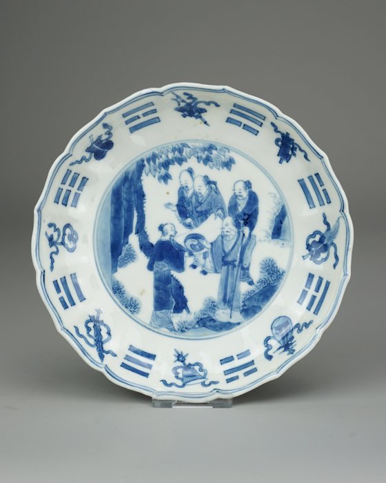 Fad - Porcelæn - The Five Ancients 五行 - Kina - Kangxi (1662-1722)