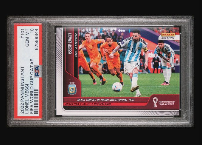 2022 - Panini - Instant World Cup - Lionel Messi - #101 - 1 Graded card - PSA 10